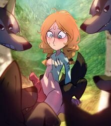 6+boys blonde_female blonde_hair blue_eyes blush braided_hair canine canine_penis consensual cum feet female_on_feral feral feral_on_female feral_on_human goatwithsauce group hairless_pussy human_female human_on_feral imminent_bestiality imminent_penetration imminent_sex interspecies knot light-skinned_female light_skin looking_at_viewer looking_pleasured on_ground on_knees pale-skinned_female pale_skin robyn_goodfellowe small_breasts submissive_female submissive_human torn_clothes wolf wolfwalkers zoophilia