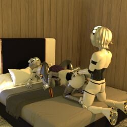 3d_model 3d_render android_girl blender female glitch_productions male male/female murder_drones murder_drones_v n_(murder_drones) render robot_boy robot_girl robot_humanoid uzi_(murder_drones) v_(murder_drones) white_body white_hair white_skin