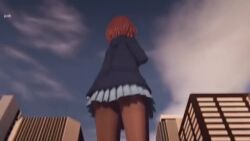 16:9 beladdy clothed clothed_female destruction feet feet_focus female foot_fetish giantess growth highres higuchi_madoka no_sound pantyhose tagme video