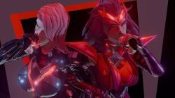 2girls big_breasts black_widow_(marvel_rivals) blowjob blowjob_face female male/female marvel marvel_cinematic_universe marvel_comics marvel_rivals natasha_romanoff no_sound scarlet_witch_(marvel_rivals) tagme thick_ass thick_thighs thighs video video_game_character wanda_maximoff