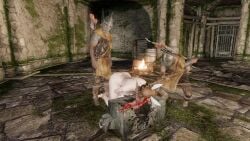 3d beheading bunny_ears bunny_girl decapitated_head decapitation dungeon execution executioner gore guro heart_pasties huge_ass huge_breasts skyrim snuff tagme the_elder_scrolls video