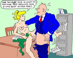 age_difference archie_comics balding betty_cooper blonde_hair blonde_pubic_hair clothed_male_nude_female clothed_on_nude english_text erect_nipples hand_on_hip karstens missionary_position motion_lines nipples nude older_male pants_down ponytail pubic_hair questionable_consent speech_bubble teacher_and_student text waldo_weatherbee younger_female