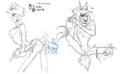 alastor_(hazbin_hotel) cuntboy hazbin_hotel vox_(hazbin_hotel)