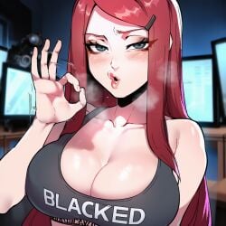 uzumaki kushina from naruto by soujii