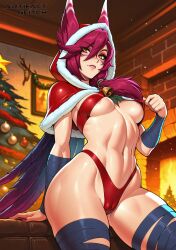 vastaya from christmas by artifactglitch