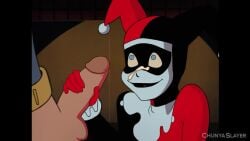 1boy 1boy1girl 1girls 2d 2d_animation 720p accurate_art_style after_blowjob animated artist_name balls batman batman:_the_animated_series batman_(series) chunyaslayer clown_girl clown_makeup cum cum_in_mouth cum_on_face cumshot dc_comics hand_on_penis harley_quinn harley_quinn_(classic) jester_hat looking_up_at_partner music oral penis penis_in_mouth short_video shorter_than_10_seconds smiling_female sound sound_effects straight tagme video