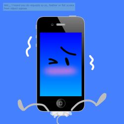 animate_inanimate blush bodily_fluids charger charging electronics flatscreen_(object_oppose) gay gay_sex inanimate_object male male_only non-human non-human_only object_oppose object_shows port shake_lines simple_background solo_focus toony wolfynofie_(artist) yaoi