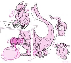 anal anal_sex animal_genitalia animal_penis anthro balls big_balls clitoris computer condom cuntboy desk dildo dildo_in_ass dildo_in_vagina dildo_insertion drkside electronics equine_genitalia equine_penis filled_condom full-package_cuntboy furniture furry gaming gaming_while_penetrated genitals herm hermaphrodite hi_res huge_balls huge_cock intersex kauli_(character) laptop maleherm masturbation multi_genitalia multitasking object_in_ass penetration penis pussy sergal sex_toy sex_toy_in_ass sex_toy_in_vagina sex_toy_insertion sexual_barrier_device standing_desk table taur vaginal_penetration vulva wearing_condom