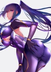 1girls akiyama_rinko ass ass_cleavage ass_crack ass_grab big_breasts breasts busty busty_female busty_girl butt_grab eyebrows_visible_through_hair female female_only fondling_butt from_below grabbing_ass grabbing_butt grabbing_own_ass grabbing_own_butt groping_ass groping_butt head_tilt hourglass_figure huge_boobs huge_breasts inframammary_fold large_boobs large_breasts lean_figure leaning_forward leanning legs_closed legs_together looking_down looking_down_at_viewer narrow_waist plump_breasts ponytail purple-eyed_female purple-haired_female purple_eyebrows purple_eyes purple_hair saisarisu sidelocks slender_body slender_waist slim_waist taimanin_(series) taimanin_asagi_battle_arena taimanin_yukikaze thick_ass thick_butt thighs_together tilted_head very_long_hair very_long_hair_female wide_hips