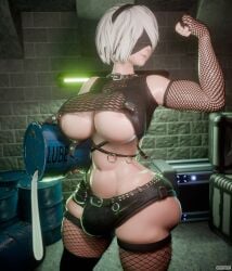 yorha 2b from nier: automata by peterraynor