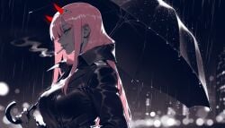 Zero Two (Darling In The Franxx) Rule 34 Image
