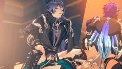 2boys animated flins_(genshin_impact) gay genshin_impact kiryuma male male_only no_sound tagme varka_(genshin_impact) video yaoi