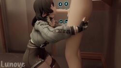 1boy 1girls 3d against_wall animated big_penis black_hair blowjob blue_eyes clothed clothing cum cum_on_body cumshot elevator face_fucking fellatio fingerless_gloves gloves hand_on_head hoshinomeririri hoyoverse jane_doe_(zenless_zone_zero) kneeling large_penis light-skinned_female light-skinned_male light_skin longer_than_30_seconds lunove masturbation mihoyo on_knees opennsfwsp pants_down penis_out rat_ears rat_girl self_upload sound video zenless_zone_zero