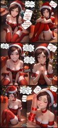 ai ai_edit ai_generated avatar_legends avatar_the_last_airbender big_penis biting_lip blush braid braided_hair braided_ponytail brown_eyes brown_hair christmas christmas_clothing christmas_decorations christmas_hat christmas_headwear christmas_outfit christmas_tree cleavage comic comic_page comic_panel cute cute_female different_angle exposed_panties gift gift_wrapped high_quality high_resolution highres horny horny_female huge_cock indoors jaajaai knees_together_feet_apart knees_up long_cock long_penis massive_cock massive_penis multiple_images multiple_poses multiple_views naughty_face necklace nickelodeon on_ground on_knees panties part_2 part_of_comic penis penis_on_face penis_out penis_wrap presenting_cock presenting_penis red_panties red_stockings smile smiling stockings story submissive submissive_female tagme talking talking_to_viewer text text_bubble ty_lee wrapped_penis