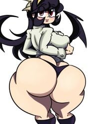 ass big_ass fat_ass filia_(skullgirls) panties skullgirls