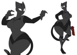 anthro armor big_breasts breasts claws cleavage clothing dewwydarts dewwydartz epic_games felid feline female fortnite furry headgear helmet hi_res lynx_(fortnite) mammal mask solo tagme thick_thighs white_eyes wide_hips