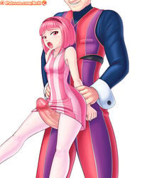 big_breasts big_penis breasts female lazytown male no_panties penis pussy pussy_juice reit robbie_rotten smile stephanie_meanswell