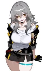 1girl 1girls curvy curvy_female honkai:_star_rail impacter smiling smiling_at_viewer solo solo_female stelle_(honkai:_star_rail)