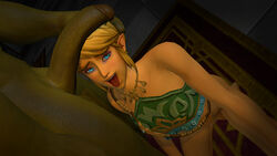 3d 3d_(artwork) big_penis breath_of_the_wild canon_crossdressing crossdressing femboy ganondorf gay gerudo_link green_skin hyrule_warriors imminent_oral link link_(hyrule_warriors) mouth_open onyx1886 oral penis_on_head protagonistsub_antagonistdom size_difference the_legend_of_zelda tongue_out yaoi