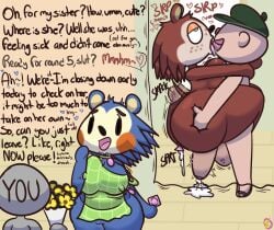 2d able_sisters animal_crossing breasts cuckold female klutzatdusk mabel_able male netorare nintendo ntr sable_able standing_sex tagme