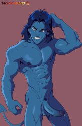 blue_skin gay kurt_wagner marvel marvel_comics nightcrawler novan_(art) x-men yaoi