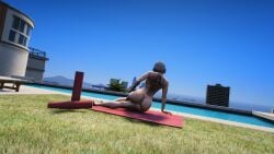 3d brittany_angel juicy_butt nopixel sunbathing tagme tattoo wet white_hair