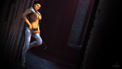 3d alyx_vance balls barefoot belt breasts crowbar dickgirl erection foreskin futa_only futanari half-life half-life_2 headband intersex jacket jeans looking_at_viewer necklace open_jacket orcfuta penis penis_out penis_through_fly source_filmmaker testicles uncut