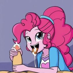 cum_in_mouth equestria_girls handjob looking_at_viewer my_little_pony pinkie_pie_(mlp) pov