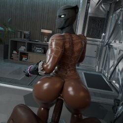 3d african african_female black_panther_(series) dark-skinned_female dark-skinned_male dark_skin female helmet lacoux3d male marvel penetration penis pussy sex shuri_(marvel) straight vaginal_penetration