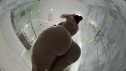 3d african african_female ass big_ass capcom dark-skinned_female dark_skin female fisheye_lens huge_ass lacoux3d resident_evil sheva_alomar shower