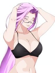 14_riatsu armpits bikini breasts fate/grand_order fate/stay_night fate_(series) medusa_(fate) purple_hair