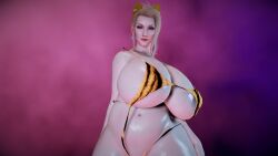 3d 3d_animation 3d_model animal_ears animal_print belly bikini blonde_hair breast_shake breasts curvy final_fantasy_vii huge_breasts makeup micro_bikini navel purple_hair scarlet_(ffvii) sling_bikini superdougie tagme thick_thighs video voluptuous wide_hips