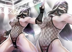 arena athletic_female benikage bloody_shadow female female_focus female_only human kunoichi mask masked masked_female ninja ninja_girl ninja_headband ninja_mask rumble_roses skimpy skimpy_clothes skimpy_outfit wrestler wrestling wrestling_outfit