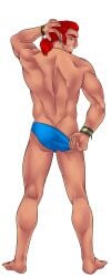 1male blue_underwear gay gay_harem_(game) harem_boy male_only pulling_clothing pulling_down_pants pulling_down_underwear pulling_underwear solo solo_focus solo_male yaoi