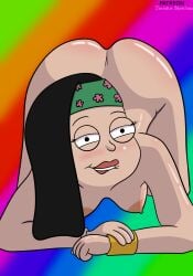 2d american_dad ass big_ass hayley_smith kneeling lip_biting lips looking_at_viewer naked naked_female nipples nude nude_female solo toonius_sketchus