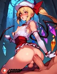 ai_generated anal anal_sex ass big_penis boy femboy flandre_scarlet godof patreon riding touhou