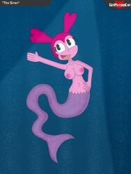 1girls areolae breasts cartoon_network exposed_breasts female gem_(species) getpsychocat merfolk mermaid mermaid_tail nude solo spinel_(steven_universe) steven_universe steven_universe:_the_movie steven_universe_future underwater
