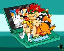 1girls 2017 2boys 3ds ahegao all_fours anthro ass barefoot being_watched blush bowser breasts claws clothing collar crown cuckold cum cum_in_ass cum_inside cum_on_ass cum_on_penis elbow_gloves erection female firegon55 footwear from_behind_position full_body gloves hat headgear high_heels horn horns human human_on_anthro interspecies king kneeling koopa long_hair looking_at_another male mammal mario mario_(series) multiple_boys netorare nintendo nintendo_3ds nude open_mouth orgasm penis plumber ponytail princess princess_peach royalty scalie sex sharp_claws sharp_teeth shell shiningtatsu shoes sitting size_difference smile spikes straight super_mario_bros. supergon55 sweat teeth tied_hair toe_claws tongue tongue_out vein veiny_penis video_games white_gloves