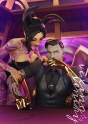1boy 1boy1girl 1girls 3d 3d_(artwork) asking_for_it asking_for_sex ass black_hair blender bored breasts bunny_costume bunny_ears bunny_girl bunny_tail bunnysuit cleavage clothed clothing costume daughter daughter_(lore) desk detailed_background duo epic_games father father_(lore) father_and_daughter female_focus fishnet_legwear fishnet_pantyhose fishnet_stockings fishnets fortnite fortnite:_battle_royale freckled_face freckles freckles_on_face green_eyes hi_res high_heel_boots high_heels high_quality high_resolution highres horny horny_female jules_(fortnite) light-skinned_female light_skin looking_at_partner looking_at_viewer looking_back male male/female male_pov medium_breasts midas_(fortnite) nose_piercing office office_chair outfit pantyhose piercing pov presenting reen_eyes scar scar_across_eye scar_on_face showing_off sitting smile smiling standing tattoo tattoo_on_arm tattooed_arm tattoos tattoos_everywhere tease teasing thick_thighs vexingvenery watermark