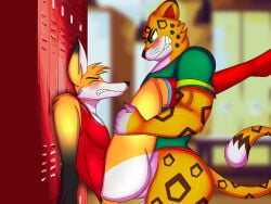 4:3 absurd_res anal anal_penetration anthro barazoku canid canine clothing copa_america copa_america_2015 culpeo_fox duo felid femboy fifa footwear fox hi_res intaneloid jaguar locker_room male male/male male_penetrated male_penetrating male_penetrating_male mammal muscular pantherine penetration penile penile_penetration penis_in_ass sex soccer socks south_american_fox sport zayu_(fifa) zincha_(copa_america)