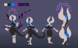 3_toes 5_fingers alien anthro balls boreal_(chaoschain) crystals_on_the_body dragon_ball energy energy_wings feet fingers frieza_race genitals halo hi_res hole_(anatomy) horn male mouthless penis purple_eyes solo spikes spikes_(anatomy) tail toes undeadkitty13 unusual_anatomy unusual_genitalia unusual_penis unusual_wings wings