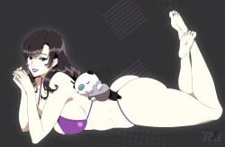 1girls 2d 2d_(artwork) 2d_artwork adult adult_female almost_naked almost_nude ankles arm_support ass ass_cleavage ass_crack background bare_arms bare_ass bare_back bare_butt bare_calves bare_chest bare_hands bare_hips bare_knees bare_legs bare_shoulders bare_skin bare_soles bare_thighs bare_toes barefoot big_boobs big_breasts bikini bikini_bottom bikini_only bikini_top black-haired_female black_background black_eyebrows black_hair breasts busty busty_female busty_girl butt calves commission commission_art curvaceous curvaceous_body curvaceous_female curvaceous_figure curvaceous_thighs curvy curvy_ass curvy_body curvy_female curvy_figure curvy_thighs dark_background dark_hair digital digital_art digital_drawing digital_drawing_(artwork) digital_media digital_media_(artwork) drawing elbows exposed exposed_arms exposed_ass exposed_back exposed_butt exposed_chest exposed_hips exposed_legs exposed_shoulders exposed_skin exposed_thighs exposed_toes eye-level_view feet feet_up female female_focus female_only fingernails fingers foot_up from_side full_body full_body_view groin halterneck inframammary_fold knees landscape large_boobs large_breasts lean_figure leg_lift leg_up legs legs_up lifting_leg lip_gloss lips lipstick long_hair looking_at_viewer looking_sideways looking_to_the_side mature mature_female mature_woman monotone_background mostly_nude nail_polish nails naked naked_female naked_woman narrow_waist nearly_nude no_shoes nude nude_female nudity oc one_color_background original original_art original_artwork original_character original_female_character parted_lips plain_background pokemon posing posing_for_the_viewer posing_naked posing_nude practically_nude purple-eyed_female purple_bikini purple_bikini_bottom purple_bikini_top purple_eyes purple_fingernails purple_lips purple_lipstick purple_nail_polish purple_nails purple_swimsuit purple_swimwear purple_toenail_polish purple_toenails resting_arm shoulders side_view sideboob slender_body slender_waist slim_female slim_waist smile smiley_face smiling smiling_at_viewer soles solid_color_background solo string_bikini swimsuit swimwear thick_ass thick_butt thick_thighs thighs toenail_polish toenails toes wide_hips woman
