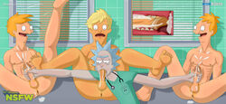 4boys andy_pesto anus blonde_hair blowjob bob's_burgers clothing crossover cum cum_dripping cum_in_mouth cum_puddle cumshot doctor dual_handjob exposed_anus fellatio gay gray_hair handjob hospital ht_lgbtq_artworks legs_held_open legs_up masturbating_other nude_male ollie_pesto oral_sex orange_hair orgasm_from_handjob patient rick_and_morty rick_sanchez roleplay sasha_whiteman spiky_hair spread_legs stethoscope tagme twins unprofessional_behavior x-ray yaoi