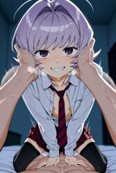 1boy 1boy1femboy 1femboy ai_generated ass_grab attractive attractive_body big_ass big_butt big_thighs cute denukou fat_ass fat_butt femboy feminine feminine_body feminine_faced_male feminine_male feminization gay gay_sex hot huge_ass huge_butt huge_thighs komi-san_wa_komyushou_desu massive_ass massive_butt osana_najimi otoko_no_ko petite petite_body petite_femboy purple_eyes seductive sex sexy sexy_body thick thick_ass thick_body thick_booty thick_butt thick_legs thick_thighs wavy_hair yaoi