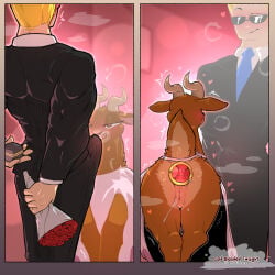 1:1 anal anal_masturbation anal_penetration antelope bedroom_eyes bestiality bodily_fluids bottomwear bouquet bovid buttplug buttplug_in_ass buttplug_insertion carol_the_antelope cartoon_network clothed clothing cold-blooded-twilight comic diamond_(gem) duo ear_piercing ejaculation erection female feral feral_penetrated front_view gauged_ear gem genital_fluids genitals hands-free hi_res human human_on_feral interspecies johnny_bravo johnny_bravo_(series) legs_together male male/female mammal masturbation narrowed_eyes object_in_ass penetration piercing plug_(jewelry) plug_(sex_toy) plug_insertion quadruped raised_tail rear_view scut_tail seductive sex_toy sex_toy_in_ass sex_toy_insertion shaking short_tail standing stretched_anus tail tight_fit topwear trembling vaginal_fluids vaginal_squirting vulva