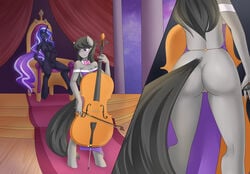 1futa 1girls 2015 animal_genitalia animal_penis anthro anthrofied areola ass balls blush bow_(stringed_instrument) bow_tie breasts cello chair clothing dickgirl duo earth_pony equine equine_penis erection female friendship_is_magic furry futanari grey_skin hair horn horse horsecock inside intersex jonfawkes long_hair mammal masturbation multicolored_hair musical_instrument my_little_pony nightmare_rarity nipples nude octavia_(mlp) penile_masturbation penis pony pussy rarity_(mlp) rear_view sitting smile standing throne two_tone_hair unicorn