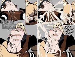 2futas 2girls anal_juice_on_penis announcing_orgasm breasts_out breathing_heavily cat_ears catgirl cum cum_on_body dazed_expression ejaculation excessive_cum hentae_(artist) imminent_orgasm jessie_(hentae) masturbating_while_penetrated panting thrusting