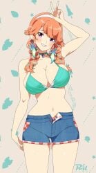 1girls 2d 2d_(artwork) 2d_artwork adult adult_female background bare_armpits bare_arms bare_belly bare_chest bare_hands bare_legs bare_midriff bare_navel bare_shoulders bare_skin bare_thighs belly belly_button big_boobs big_breasts bikini bikini_top blue_bikini blue_bikini_top blue_choker blue_shorts blue_swimsuit blue_swimwear breasts brown_background busty busty_female busty_girl choker cleavage collarbone curvaceous curvaceous_body curvaceous_female curvaceous_figure curvaceous_hips curvy curvy_body curvy_female curvy_figure curvy_hips digital digital_art digital_drawing digital_drawing_(artwork) digital_media digital_media_(artwork) drawing elbows exposed exposed_armpits exposed_arms exposed_belly exposed_chest exposed_legs exposed_midriff exposed_navel exposed_shoulders exposed_skin exposed_thighs eye-level_view eyebrows_visible_through_hair female female_focus female_only fingernails fingers from_front front_view ginger ginger_hair glistening_boobs glistening_breasts glistening_hair glistening_legs glistening_skin glistening_thighs glossy_breasts glossy_hair groin hair_ornament hair_ornaments half_naked half_nude halterneck head_tilt hip_dips hololive hourglass_figure inguinal_crease inguinal_ligament jean_shorts knees_out_of_frame large_boobs large_breasts lean_figure long_hair looking_at_viewer mature mature_female mature_woman midriff monotone_background multicolored_hair naked naked_female naked_woman narrow_waist navel nude nude_female nudity one_color_background orange-haired_female orange_eyebrows orange_hair orange_hair_female partially_undressed peace_sign pink-eyed_female pink_eyes plain_background portrait posing posing_for_the_viewer posing_naked posing_nude r3dfive semi_nude shiny_breasts shiny_hair shiny_legs shiny_skin shiny_thighs shorts shoulders sign skindentation slender_body slender_waist slim_female slim_waist smile smiley_face smiling smiling_at_viewer solid_color_background solo split-color_hair standing string_bikini swimsuit swimwear takanashi_kiara thigh_gap thighs tilted_head top_view two-tone_hair two_tone_hair upper_body v v_sign virtual_youtuber voluptuous voluptuous_body voluptuous_female voluptuous_figure voluptuous_woman vtuber vtuberfanart wide_hips woman youtuber youtuber_girl
