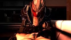 1boy 1girls 2016 3d absurdres alien animated armor big_penis blowjob clothed_female_nude_male clothes deepthroat erection faceless_male fellatio female female_focus first_person_view handjob hands huge_penis human humanoid interspecies looking_at_viewer male mass_effect mass_effect_3 no_sound nude nyreen_kandros on_back open_mouth oral penis pov scrungusbungus shiny shiny_skin solo_focus source_filmmaker straight sucking teeth turian veiny_penis video wink yellow_eyes