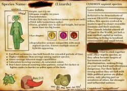 absurd_res anthro breasts brradett colored digital_media_(artwork) english_text erection female genitals group hi_res horn lernie_(brradett) nipples nude penis scalie simple_background tail text yellow_eyes